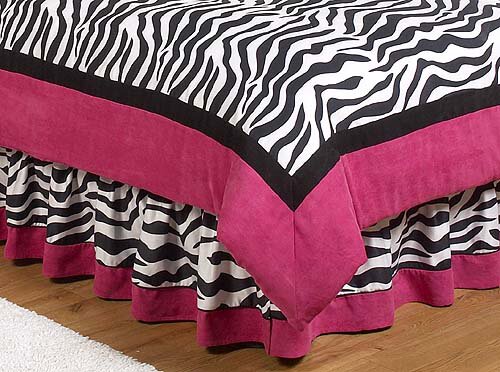 Sweet Jojo Designs Zebra Queen Bed Skirt & Reviews | Wayfair